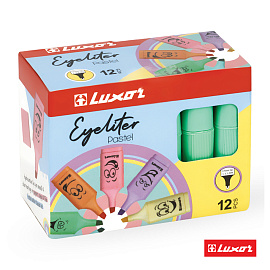 Текстовыделители Luxor "Eyeliter Pastel" пастельный зеленый, 1-4,5мм фото Текстовыделители Luxor "Eyeliter Pastel" пастельный зеленый, 1-4,5мм