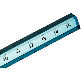 Линейка 15см СТАММ, пластиковая, четырехгранная, голубой/желтый градиент, европодвес фото Линейка 15см СТАММ, пластиковая, четырехгранная, голубой/желтый градиент, европодвес