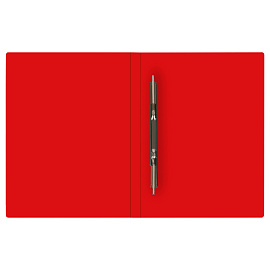 Папка с пружинным скоросшивателем СТАММ А4, 14мм, 500мкм, пластик, красная