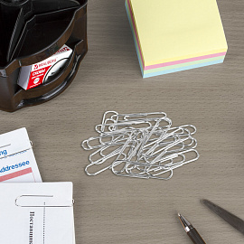 Скрепки ЭКСТРА ОФИСМАГ 28 мм никелированные 100 штук, 271315 фото Скрепки ЭКСТРА ОФИСМАГ 28 мм никелированные 100 штук, 271315