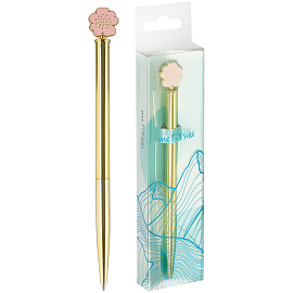 Ручка шариковая автоматическая MESHU "Verbena" синяя, 1,0мм