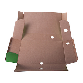 Короб архивный с клапаном OfficeSpace, микрогофрокартон, 75мм, зеленый, до 700л. фото Короб архивный с клапаном OfficeSpace, микрогофрокартон, 75мм, зеленый, до 700л.