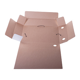 Папка архивная на резинках OfficeSpace, микрогофрокартон, 75мм, белая, до 700л.