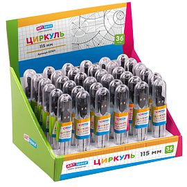 Циркуль ArtSpace металлический, 115мм, пластиковый пенал фото Циркуль ArtSpace металлический, 115мм, пластиковый пенал