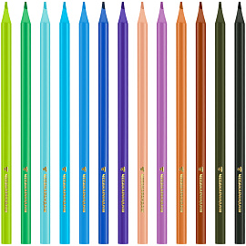 Карандаши цветные пластиковые Мульти-Пульти "Чебурашка", 24цв., заточен., европодвес