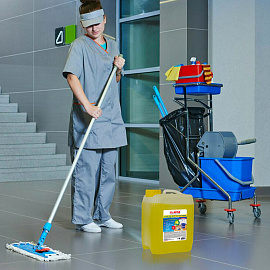 Средство для мытья пола 5 кг, LAIMA PROFESSIONAL концентрат, "Лимон", 601606 фото Средство для мытья пола 5 кг, LAIMA PROFESSIONAL концентрат, "Лимон", 601606