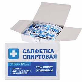 Салфетка антисептическая для инъекций Грани спиртовая 110x125 мм (250 штук в упаковке)