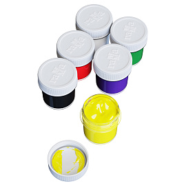 Гуашь Гамма Юный художник 6 цветов по 17.5 мл фото Гуашь Гамма Юный художник 6 цветов по 17.5 мл