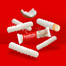 Конфеты Konfesta с кокосом 130 г