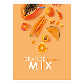 Тетрадь А4, 80 л., BRAUBERG, скоба, клетка, обложка картон, "Mix", 404046