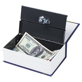 Сейф-книга "Атлас мира", 55х115х180 мм, ключевой замок, BRAUBERG, 291051