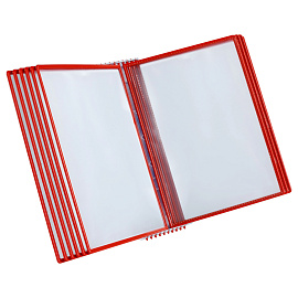 Демосистема настольная OfficeSpace с 10 панелями А4, красная фото Демосистема настольная OfficeSpace с 10 панелями А4, красная