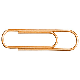 Скрепки BRAUBERG, 28 мм, золотистые, 100 шт., в картонной коробке, 221529