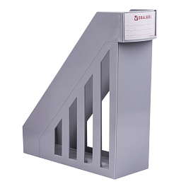 Лоток вертикальный для бумаг, увеличенная ширина (277х100х290 мм), BRAUBERG-MAXI, серый, 231051 фото Лоток вертикальный для бумаг, увеличенная ширина (277х100х290 мм), BRAUBERG-MAXI, серый, 231051