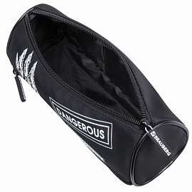 Пенал BRAUBERG, 3 отделения, нейлон, 21х7х7 см, "Claws", 272307