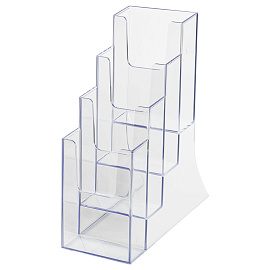 Накопитель настольный OfficeSpace, 1/3 А4, 4-секционный, вертикальный фото Накопитель настольный OfficeSpace, 1/3 А4, 4-секционный, вертикальный