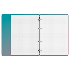 Тетрадь на кольцах А5, 120л., BG "Meow", картон, soft-touch ламинация