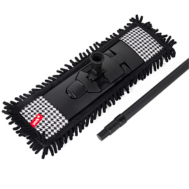 Швабра КОМПЛЕКТ черенок 85-140 см + флаундер + насадка МОП (608414) ТИП К, YORK "Pepita", 81302