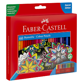 Карандаши цветные Faber-Castell 60 цветов шестигранные фото Карандаши цветные Faber-Castell 60 цветов шестигранные
