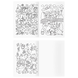 Раскраска А4, 8 стр., ТРИ СОВЫ "Любимая раскраска