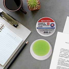 Гель для увлажнения пальцев АНТИБАКТЕРИАЛЬНЫЙ BRAUBERG, 25 г, Россия, 221040 фото Гель для увлажнения пальцев АНТИБАКТЕРИАЛЬНЫЙ BRAUBERG, 25 г, Россия, 221040