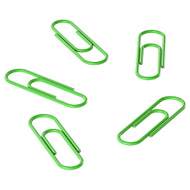 Скрепки 28мм, Berlingo, 100шт., цветные, ПВХ упак., европодвес, зеленые фото Скрепки 28мм, Berlingo, 100шт., цветные, ПВХ упак., европодвес, зеленые