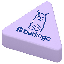 Ластик Berlingo "Zoo", треугольный, термопластичная резина, 28*24*10мм