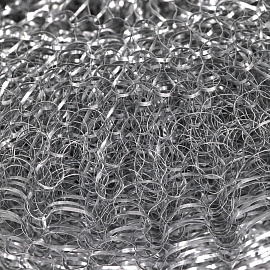 Губка (мочалка) металлическая, сетчатая, 100 г, БОЛЬШАЯ (XXL), для посуды, гриля, плиты, LAIMA, 603106