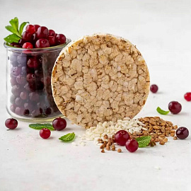 Хлебцы Dr.Korner Злаковый коктейль клюквенный пшеничные 100 г