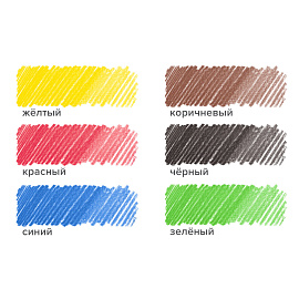 Карандаши цветные ПИФАГОР ЭКО "КЛАССИК", 6 цветов, шестигранные, 182047