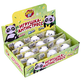 Игрушка-антистресс "ПАНДА", 6 см, дисплей, JOLLY JOT (ДЖОЛЛИ ДЖОТ), 665815