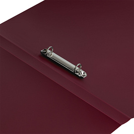 Папка на 2 кольцах СТАММ "Диагональ" А4, 25мм, 700мкм, пластик, гранат фото Папка на 2 кольцах СТАММ "Диагональ" А4, 25мм, 700мкм, пластик, гранат