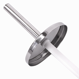 Ершик для унитаза с подставкой, нержавеющая сталь, зеркальный, LAIMA, 601616