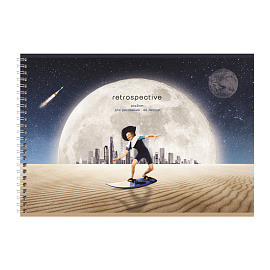 Альбом для рисования 40л., А4, на гребне BG "Retrospective