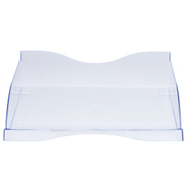 Лоток горизонтальный для бумаг "Люкс", А4 (350х255х70 мм), прозрачный, ЛТ61