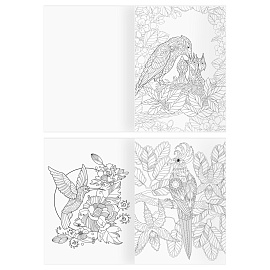 Раскраска А4, 16 стр., ТРИ СОВЫ "Антистресс. Райские птицы