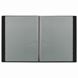 Папка 20 вкладышей BRAUBERG "Office", черная, 0,5 мм, 271324 фото Папка 20 вкладышей BRAUBERG "Office", черная, 0,5 мм, 271324