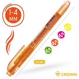 Набор текстовыделителей Crown Multi Hi-Lighter Aroma (толщина линии 1-4 мм, 4 цвета) фото Набор текстовыделителей Crown Multi Hi-Lighter Aroma (толщина линии 1-4 мм, 4 цвета)