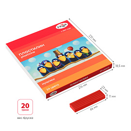 Пластилин Гамма "Мультики", 24 цвета, 480г, со стеком, картонная упаковка