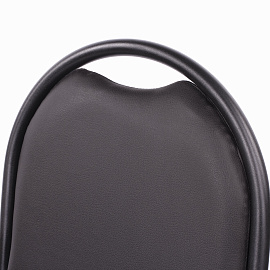 Стул для посетителей РС00Л, черный каркас, кожзам черный фото Стул для посетителей РС00Л, черный каркас, кожзам черный