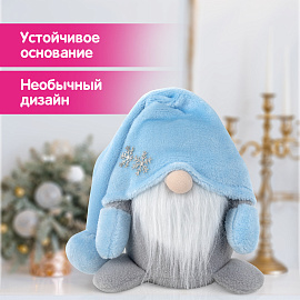 Украшение новогоднее интерьерное 17 см "Волшебный Гном", полиэстер, ЗОЛОТАЯ СКАЗКА, 592525