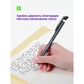 Ручка шариковая Berlingo "xFine" черная, 0,3мм, грип фото Ручка шариковая Berlingo "xFine" черная, 0,3мм, грип