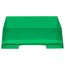 Лоток для бумаг горизонтальный СТАММ "Фаворит", тонированный зеленый