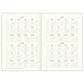 Ежедневник недатированный, А5, 136л., твердый переплет, кожзам, Greenwich Line "Fascia. Graphite", магнитная застежка, цветной срез