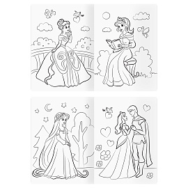 Раскраска А4, 16 стр., ТРИ СОВЫ "Для девочек