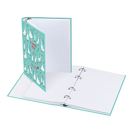 Тетрадь на кольцах А5, 160л., BG "Gussi", глянцевая ламинация