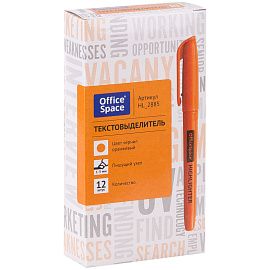 Текстовыделитель OfficeSpace оранжевый, 1-3мм фото Текстовыделитель OfficeSpace оранжевый, 1-3мм