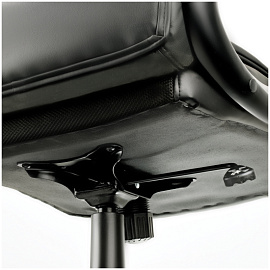 Кресло руководителя Helmi HL-E21 "Timing", экокожа черная