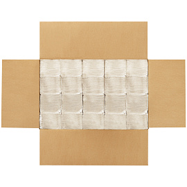 Полотенца бумажные лист. Vega Professional (V-сл), 1-слойные, 200л/пач., 23*22,5, цвет натуральный