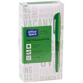 Текстовыделитель OfficeSpace зеленый, 1-3мм фото Текстовыделитель OfficeSpace зеленый, 1-3мм